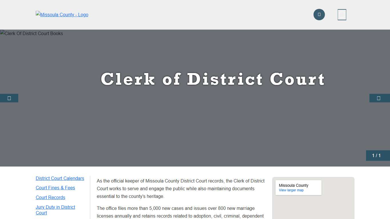 District Court Missoula County, MT